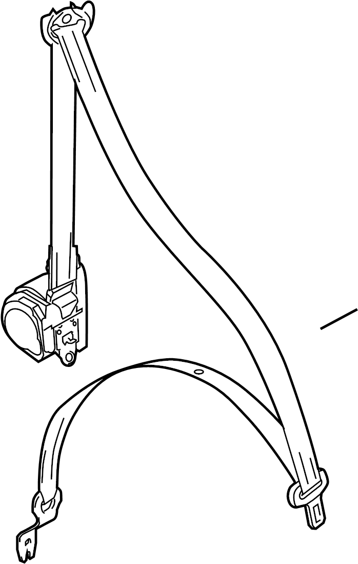 Seat Belt Assembly 561-857-705-D-RAA - View 4