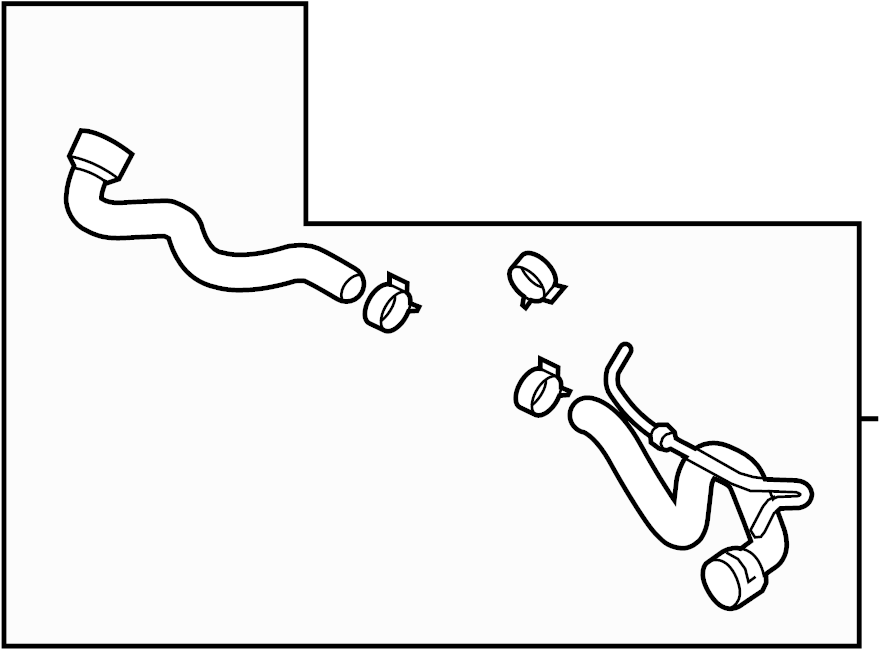 Upper Hose 1K0-122-101-LA - View 2