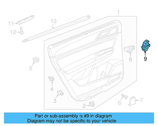 Window Switch 5G0-959-855-K-WHS - View 11