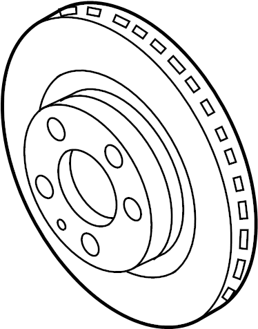 Disc Brake Rotor Front 8N0-615-301-A