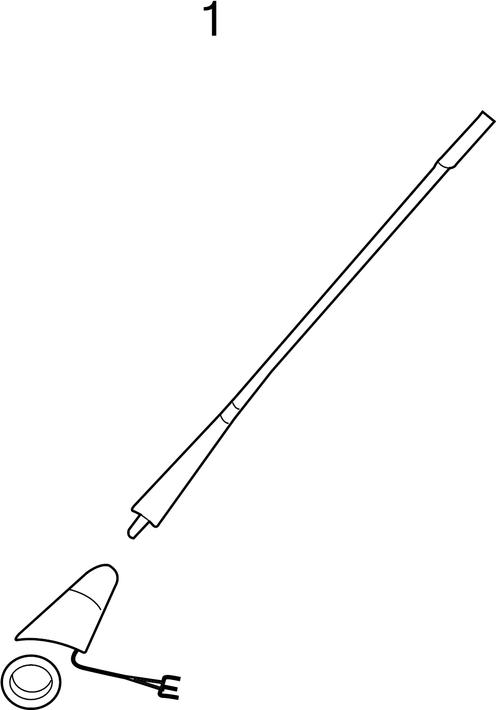Antenna Mast 3A0-051-849-C