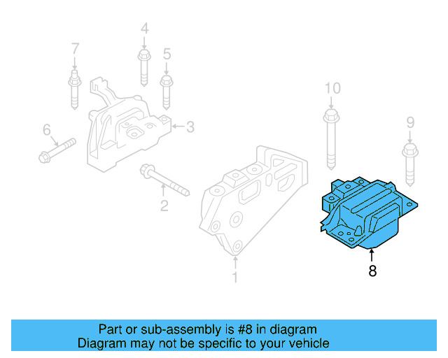 Trans Mount 3QF-199-555-B - View 3