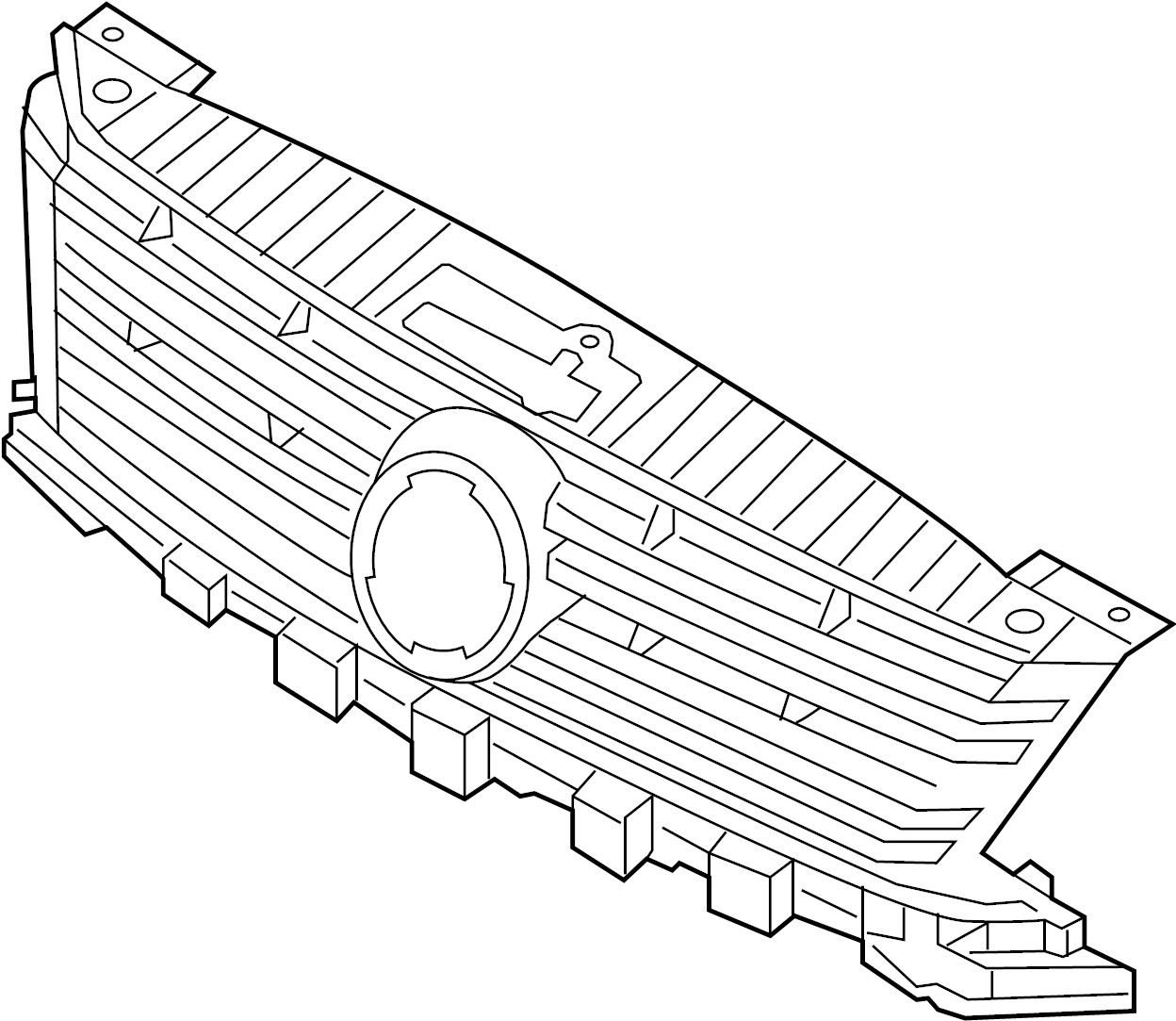 Center Grille 5N0-853-651-J-9B9