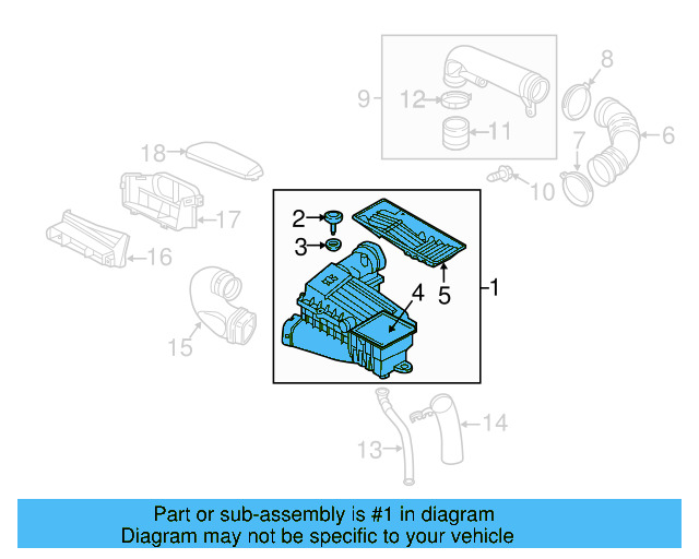 Air Cleaner Assembly 5C0-129-601-E - View 8