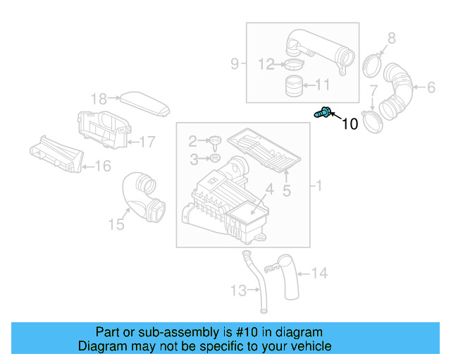 Engine Air Intake Hose Bolt N-909-936-01 - View 25