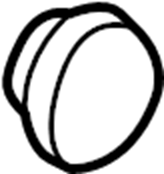 Console Body Hole Cover 1C0-863-276-B-08H - View 2