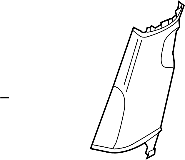 Lower Center Pillar Trim 561-867-292-B-82V - View 3