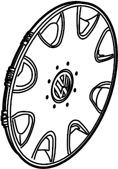 Center Cap 1C0-601-149-M-GRB - View 3