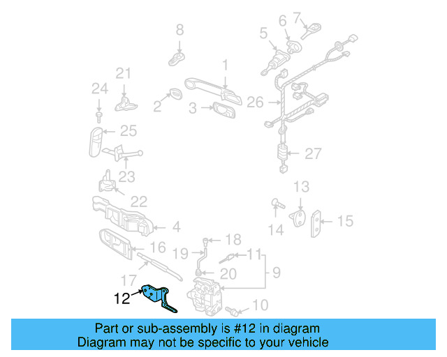 Retaining Bracket 1J0-837-867 - View 11