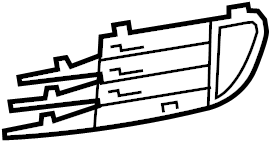 Outer Grille 5K0-853-665-C-9B9 - View 9