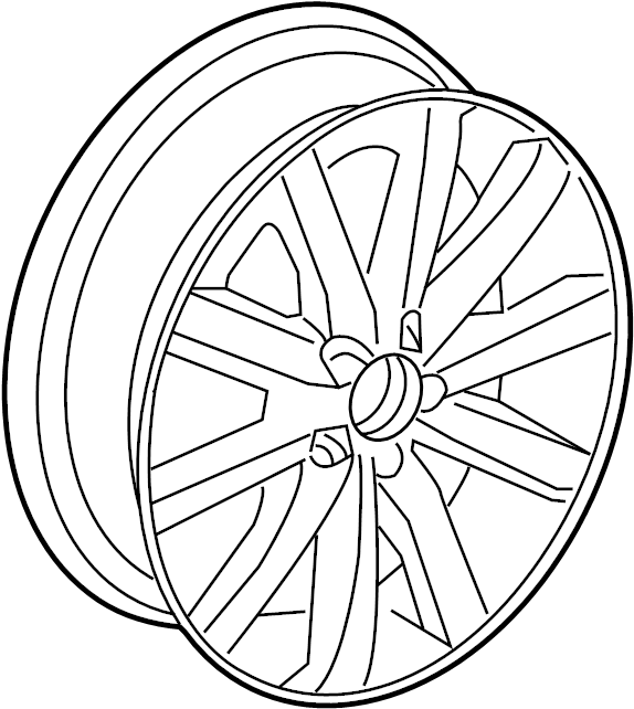 Wheel, Alloy 5K0-601-025-AN-8Z8 - View 3