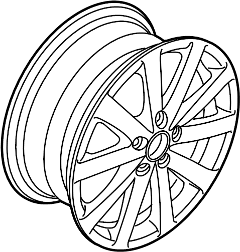 Wheel, Alloy 5K0-601-025-AN-8Z8 - View 5