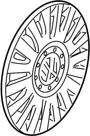 Wheel Cover 3C0-601-147-D-SMC