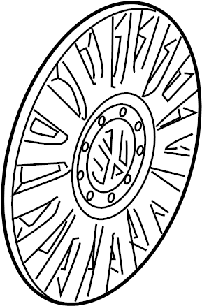 Wheel Cover 3C0-601-147-D-SMC - View 2