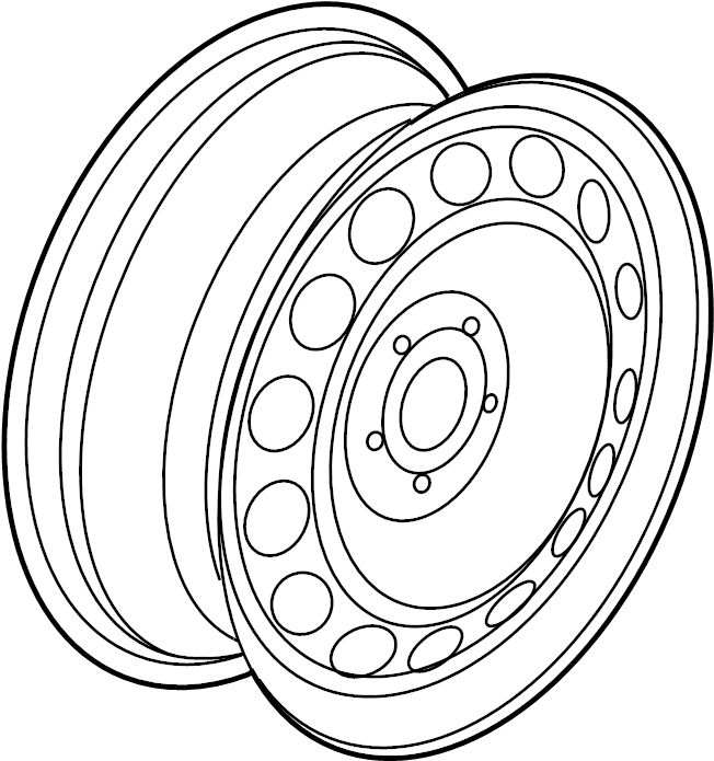 Wheel, Steel 5K0-601-027-B-03C - View 17
