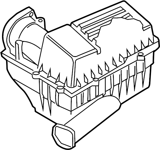 Air Cleaner Assembly 1K0-129-607-AG - View 2