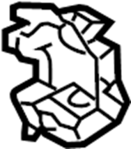 High Beam Bulb Retainer Clip 3B0-941-160-B