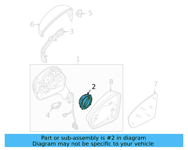 Mirror Motor 3G0-959-578-B