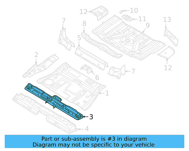 Sill Reinforcement 3QF-802-197 - View 6