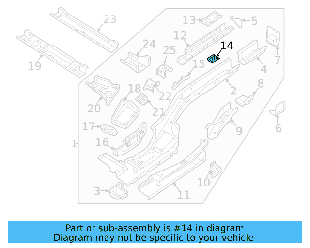 Rail Assembly Brace 3QF-803-119