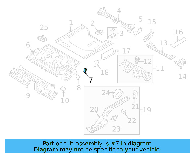 Rear Floor Pan Hook 5Q0-885-473 - View 15
