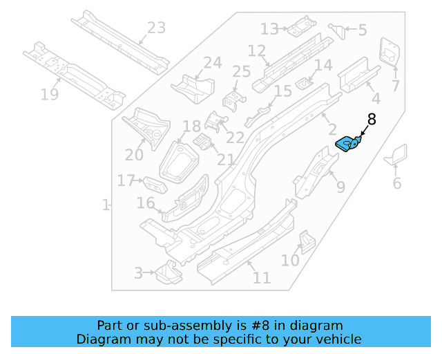 Rear Rail Mount 3QF-803-457 - View 6