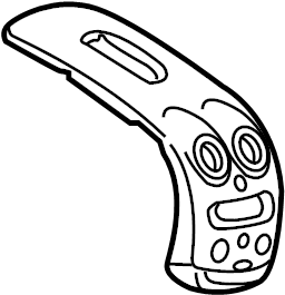 Center Bezel 1C0-858-069-AA-XNX - View 2