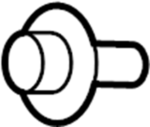 Trunk Trim Panel Clip 701-867-299-E-9B9 - View 24