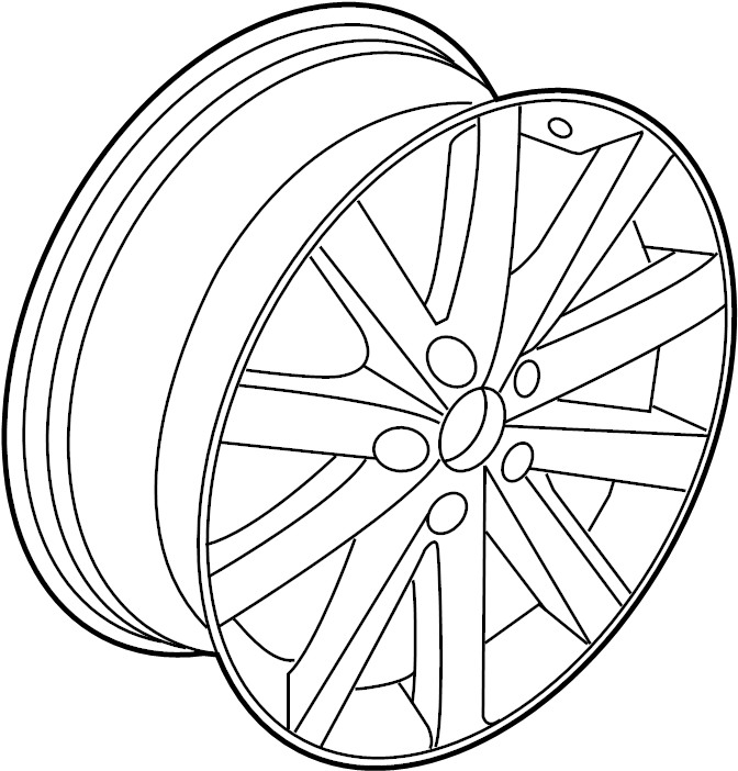 Wheel, Alloy 5K0-601-025-J-8Z8