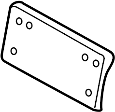 License Bracket 5GE-807-287-A-9B9