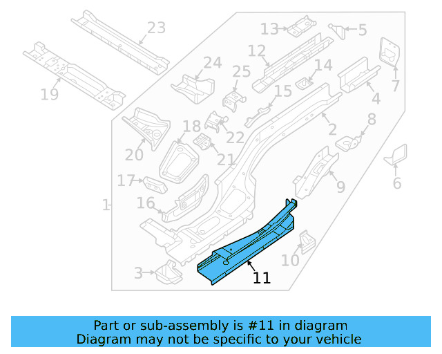 Rail Reinforced 3QF-813-119 - View 3