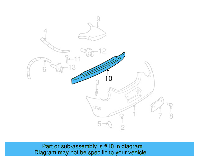 Side Body Trim Protector 1Y0-821-704 - View 8