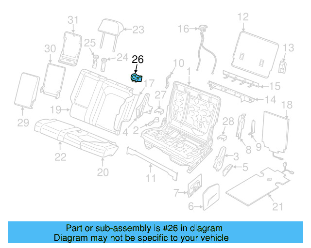 Rear End Track Cover 3CN-885-089-C-9B9 - View 14