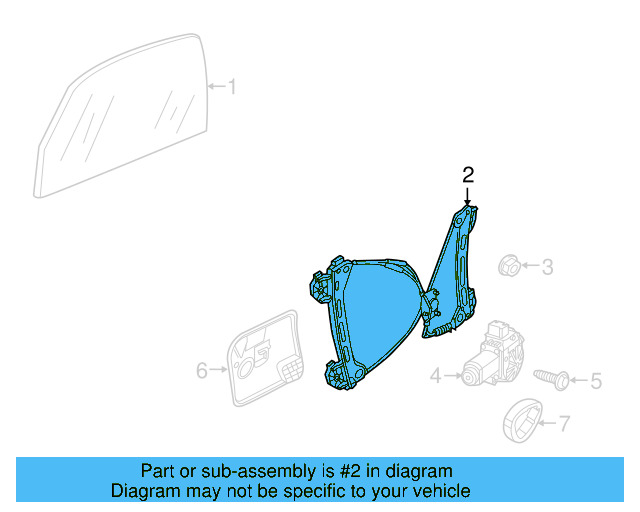 Window Regulator 5C5-837-462-C - View 2