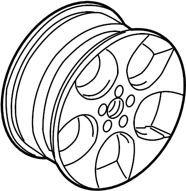 Wheel, Alloy 1K0-601-025-BA-16Z