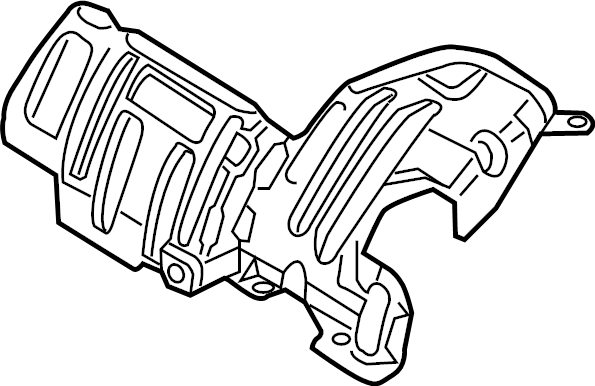 Turbocharger Mount Heat Shield 06K-129-597-C - View 5