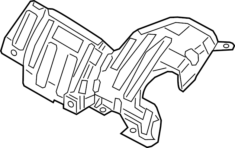 Turbocharger Mount Heat Shield 06K-129-597-C