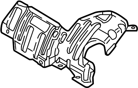 Turbocharger Mount Heat Shield 06K-129-597-C - View 7