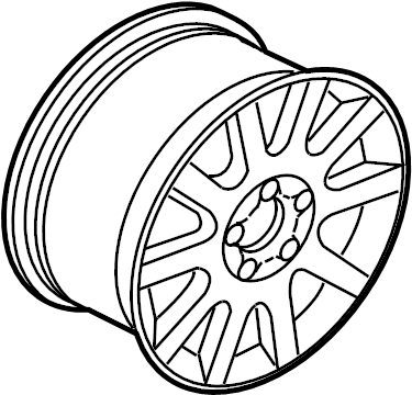 Wheel, Alloy 1J0-601-025-AF-1Z2 - View 8