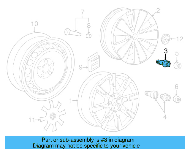 Wheel Bolt WHT-002-437 - View 35