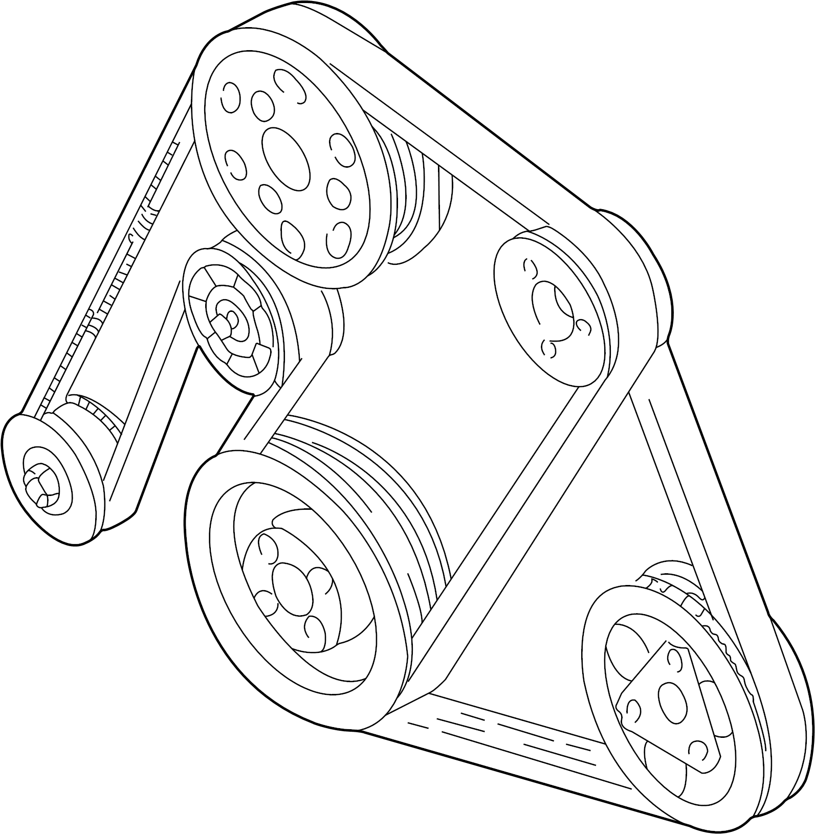 Serpentine Belt 021-145-933-H