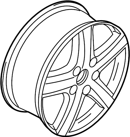 Wheel, Alloy 1K0-601-025-AE-88Z - View 3
