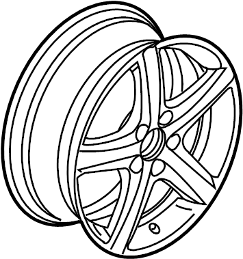 Wheel, Alloy 1K0-601-025-AE-88Z - View 2