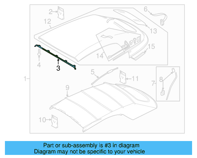 Retaining Strip 5C3-871-498 - View 3