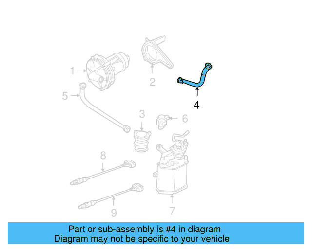 Intake Pipe 1J0-131-128 - View 22