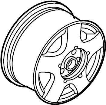 Wheel, Alloy 1J0-601-025-AA-091 - View 3