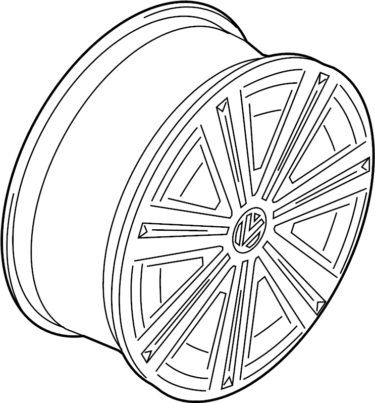 Wheel, Alloy 5G0-601-025-BS-88Z - View 5