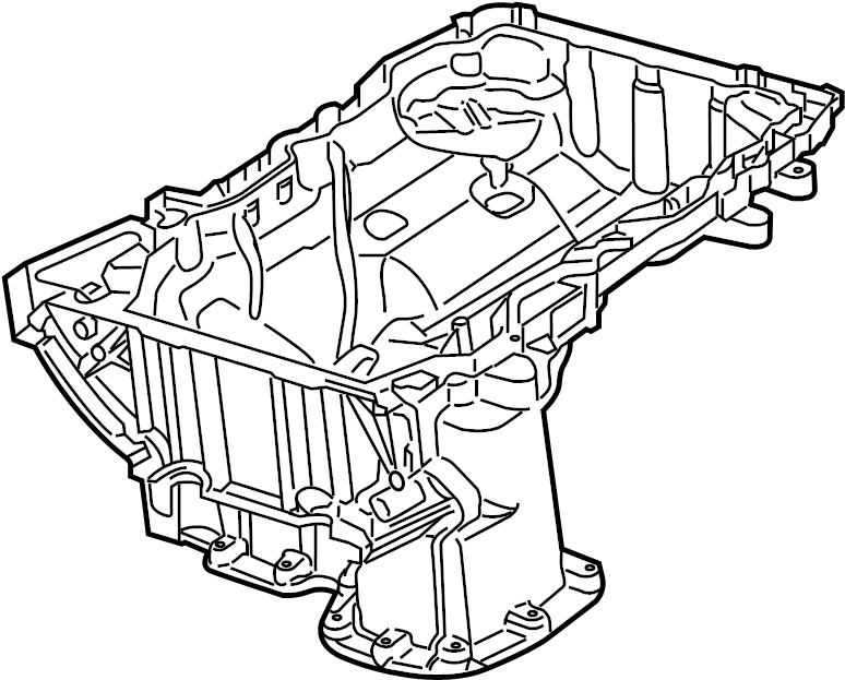 Oil Pan 7B0-103-601-B - View 2