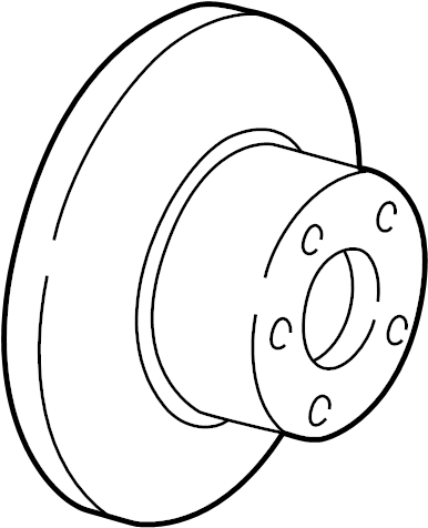 Disc Brake Rotor Rear 8N0-615-601-B - View 2