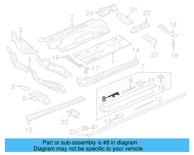Sill Reinforcement 3QF-802-308